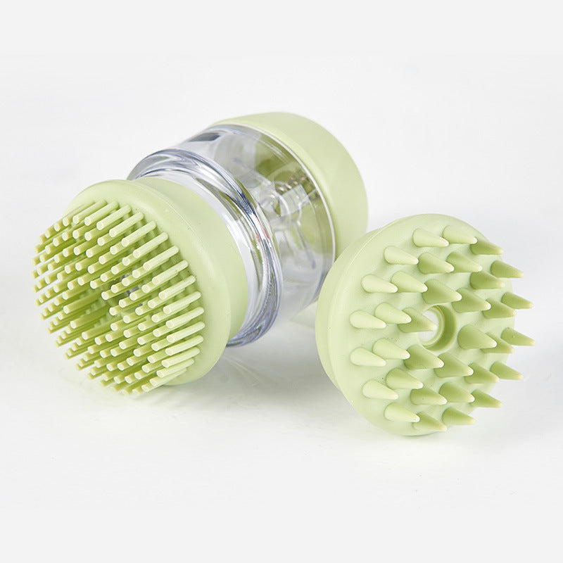 LuxeGlow Pet Bath Massage Brush & Grooming Comb