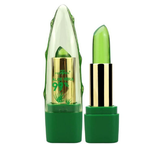 Aloe Vera Gel Color Changing Lipstick Gloss  Moisturizer Anti-drying Desalination Fine-grain Lip Blam Care