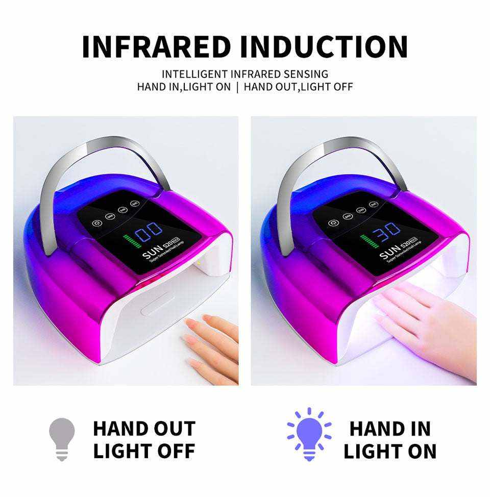 No-Smudge Wireless LED Gel Nail Lamp for Perfect Gels