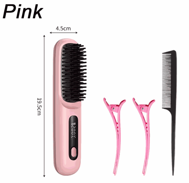 Cordless Hair Straightener Brush